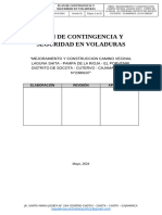 Plan de Contingencia y Seguridad en Voladuras