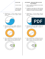 ATIVIDADE Area Do Circulo e de Suas Partes