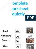 Properties of Metals Observation