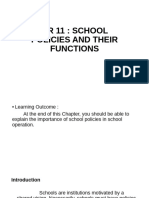 Chapter 11 School Policies and Their Function