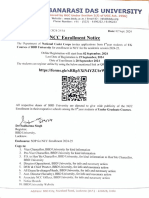 NCC Enrollment Notice & SOP 2024-25