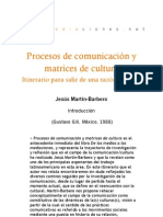 Procesos de Comunicación y Matrices de Cultura - Introducción