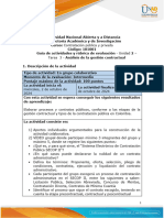 Guia de Actividades y Rúbrica de Evaluación Unidad 2 - Tarea 3 - Análisis de La Gestión Contractual