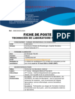 Ref. 08 - RECRUTEMENT - TECHNICIEN DE LABORATOIRE - 14072024