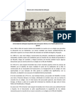 Historia de La Universidad de Antioquia