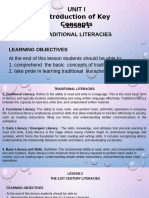 Unit 1 Buidling and Enhancing Literacy Accross Curriculum Learning Module First AY 24 25