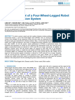 Posture Control of A Four-Wheel-Legged Robot With