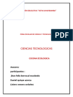 Cocina Sin Gas y Sin Electricidad