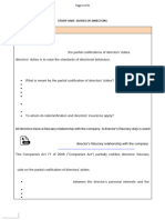 Summary - Duties of Directors