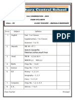 SA1 Syllabus