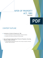 Introduction To Transfer of Property Act, 1882