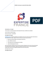 L'Agence Publique EXPERTISE FRANCE Recrute Pour Ce Poste (07 Octobre 2024)