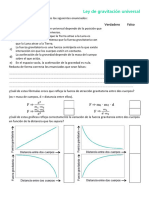 Ley de Gravitación Universal