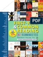 First-Year & Common Reading 2012 Catalog