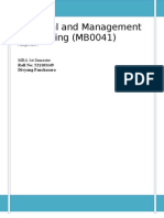 MB0041 Financial and Management Accounting