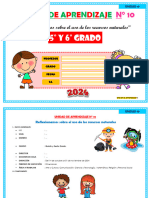 10.UNIDAD DE APRENDIZAJE V CICLO-Reflexionamos Sobre El Uso de Los Recursos Naturales