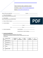 Air Force School Teacher Application Form PDF