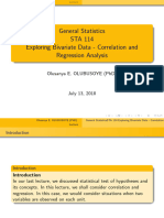 STA114 (9) - Correlation and Regression Analysis