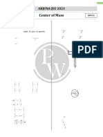 Centre of Mass - DPP 01 (Of Lec 02) - (Arjuna JEE 2023)