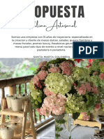 Brochure de Servicios Sublime Artesanal