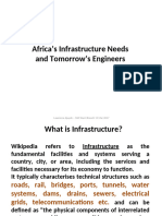 Africa's Infrastructure Needs and Tomorrow's Engineers