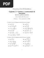 Capítulo 1.º Límites y Continuidad de Funciones