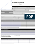 WalterMart - Employment Application Form