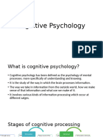 Cognitive Psychology