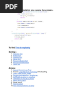 To Generate Permutation You Can Use These Codes-: Time Complexity