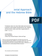 Postcolonial Approach and The Hebrew Bible