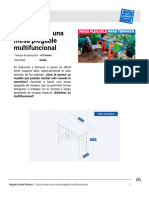 Como Hacer Una Mesa Plegable Multifuncional