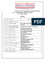 Conference Agenda