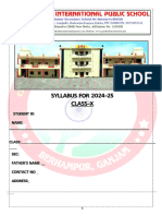 Syllabus - X - 2024-25