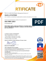 Iso Certificate of Skillinspire