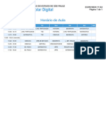 Horário de Aula 6 Ano C - 2