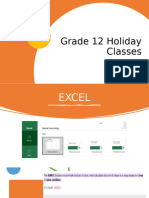 Grade 12 Holiday Classes