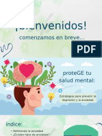 Taller - Protege Tu Salud Mental. Estrategias para Prevenir La Depresión y La Ansiedad