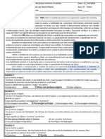 D08 Inferir o Sentido de Uma Palavra Ou Expressão A Partir Do Contexto