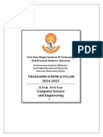 CSE - First - Yr - Scheme and Syllabus - 2024-25 - Updated