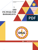 The DILG and Its PPAs For Barangays