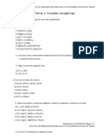 Exercicios de Quimica Geral