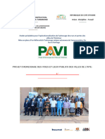 Rapport Atelier de Presentation Des Etudes Prealables Du Pavi - Version Provisoire - VSN