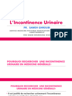 Incontinence Urinaire Cours Medecine - Copie