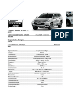 Fiche Technique Mitsubishi Pajero Sport