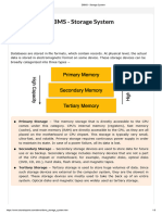 DBMS - Storage System