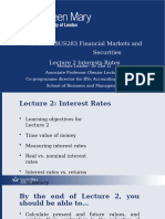 BUS283 Lecture 2 Interest Rates