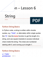 Python - Lesson6 - String (Revised)