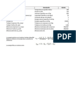 Ciclo Rankine Calculos