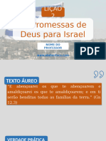 Lição 2 - As Promessas de Deus para Israel