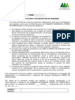 Notificacion y Autorizacion de Mudanza